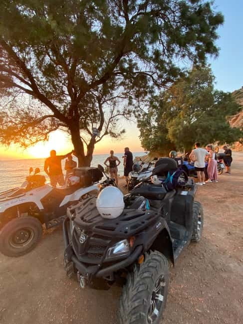 Agia Pelagia: Sunset or Morning Quad Tour & Ghost Town Visit - Down the old donkey road toward Fodele
