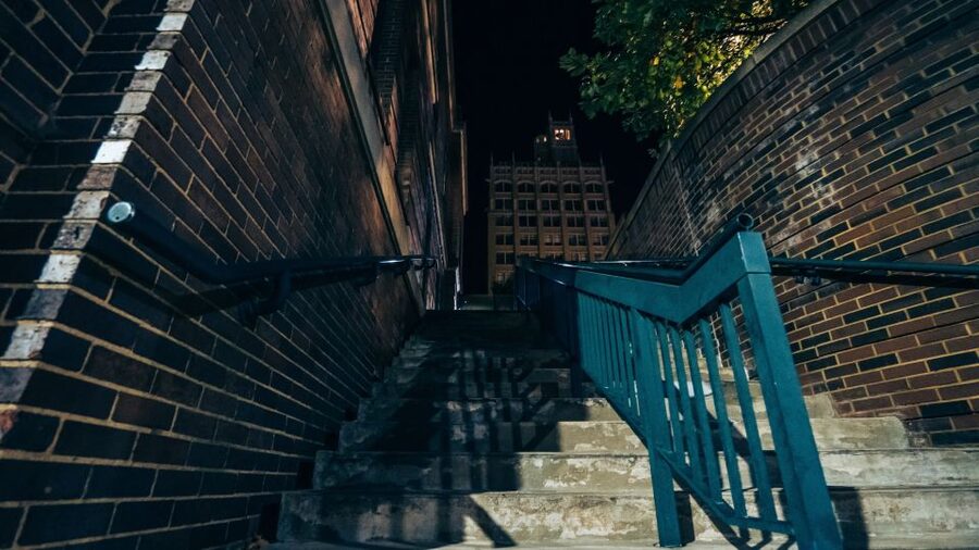 Asheville: Terrors, Boos and Booze Haunted Pub Crawl - The Flatiron Building offers the best setting for views