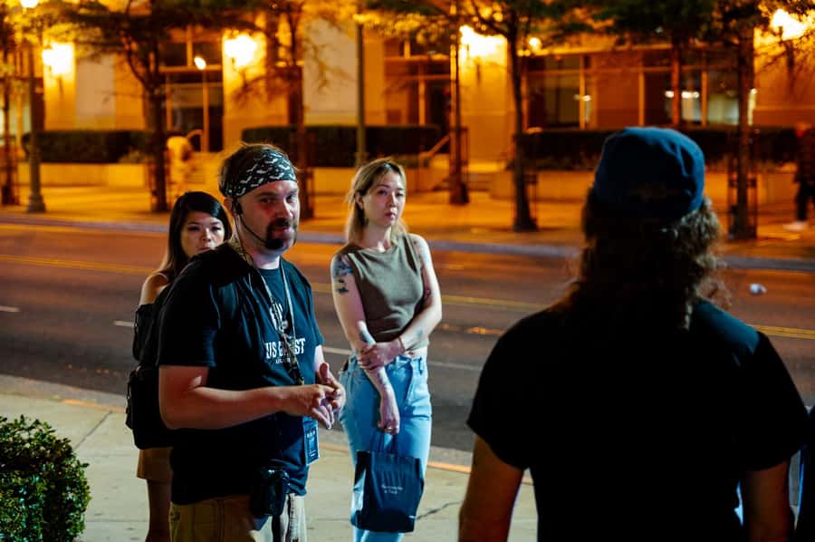 Austin Ghosts Spirits & Poltergeists Haunted Walking Tour - The Walter Tips Building and a Darker Mood
