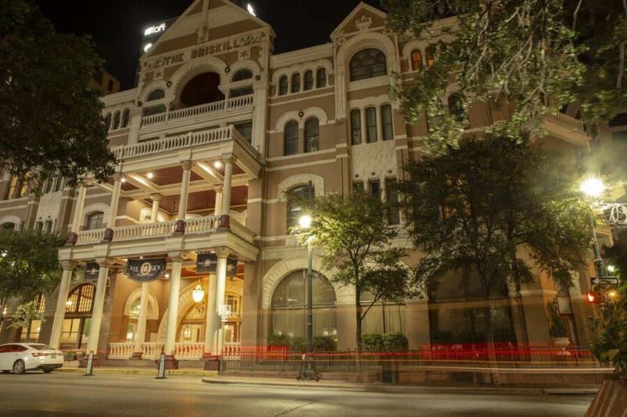 Austin’s Spirits & Spirits Haunted Pub Crawl - The Driskill Bar sets the tone