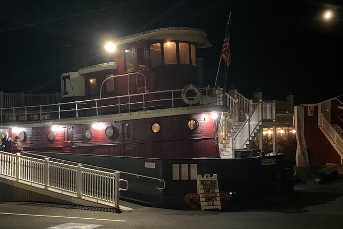 Boos and Brews Walking Ghost Tour of Boothbay Harbor - The final story at Footbridge Brewery