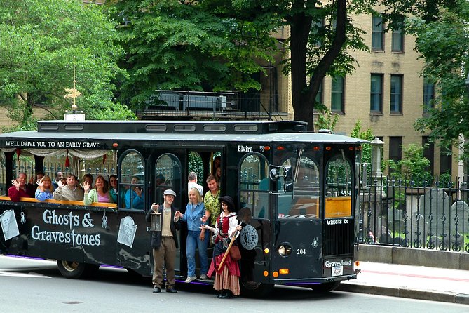 Boston Ghosts and Gravestones Trolley Tour - What the trolley adds to the evening