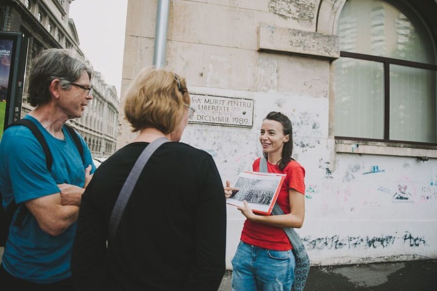 Bucharest: 3-Hour Dark History Tour with a Local - University Square and the blood of 1989