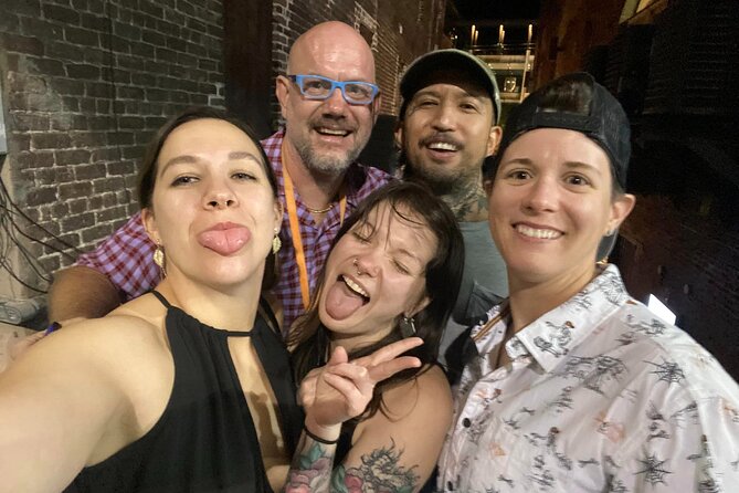 Captain Stoner's Haunted Dive Bar Crawl in Historic Savannah - Tomochichi Memorial Stone and the hanging square