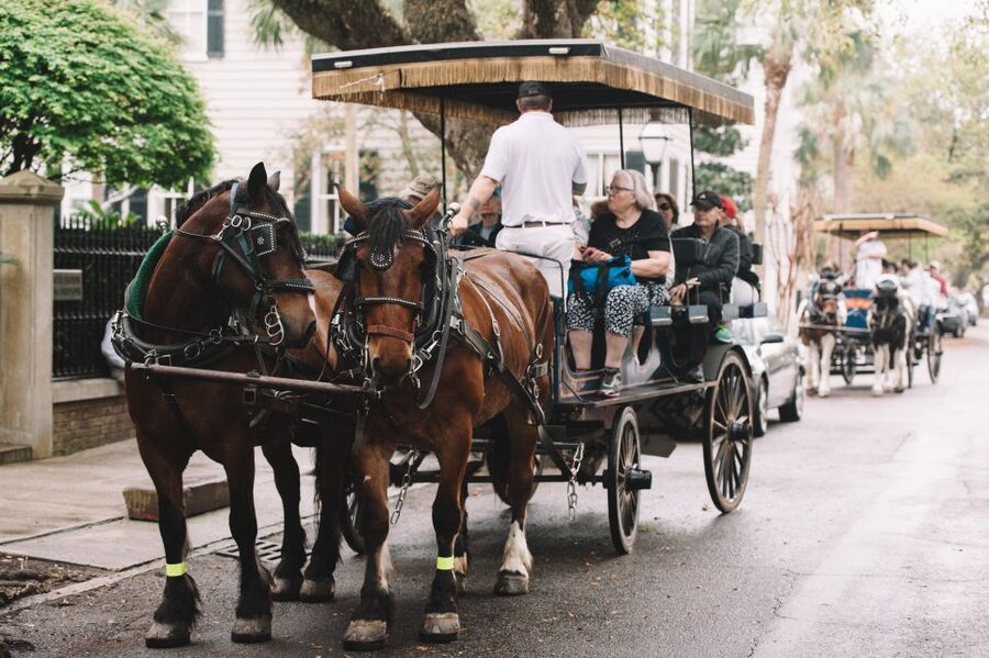 Charleston: Haunted Horse-Drawn Carriage Evening Tour - Starting at the Big Red Barn near Market Street