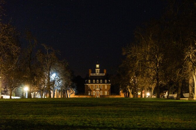 Colonial Ghosts: Ghostly Whispers of Williamsburg Ghost Tour - Merchants Square and Kimball Theatre after dark