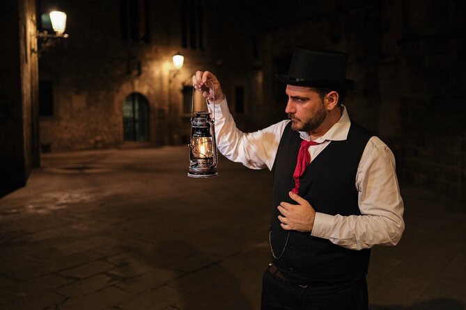 Dark History and Legends Night Walk of Gothic Quarter - Pont del Bisbe and the narrow streets