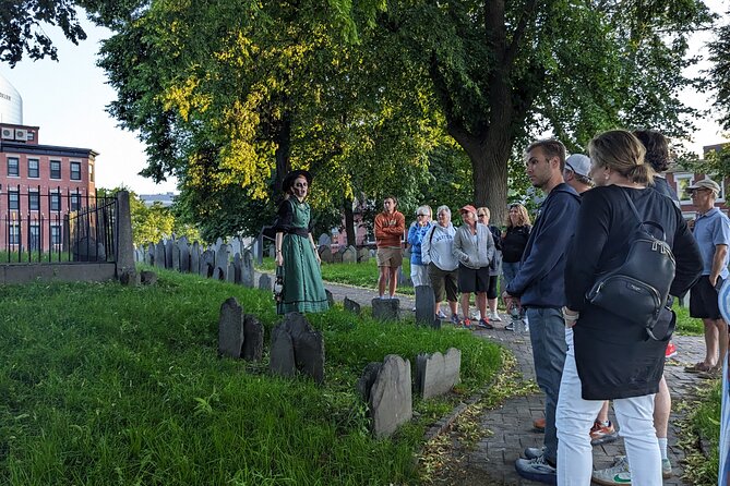 Ghosts and Gravestones Boston Nightwalk - Granary Burying Ground after dark