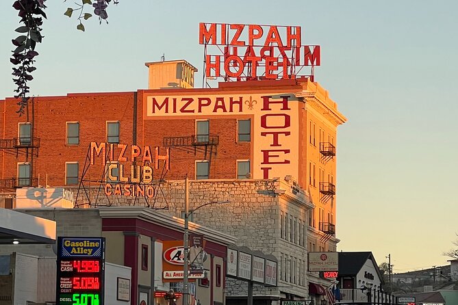 Ghosts of Tonopah Haunted History GPS/APP Smartphone guided Walking Tour outside - A distant look at Tonopah’s haunted castle