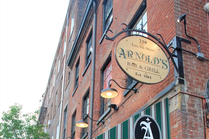 Haunted Cincinnati Booze and Boos Ghost Walking Tour - Washington Park sets a dark tone