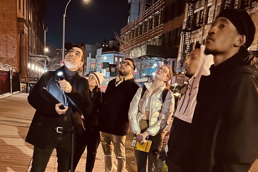 Haunted Village of New York City walking tour - A haunted bar and a haunted library