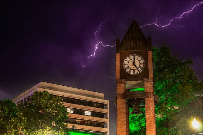 Houston Hollow Heart Hauntings Ghost Tour - Magnolia Brewery Building and shadowy figures