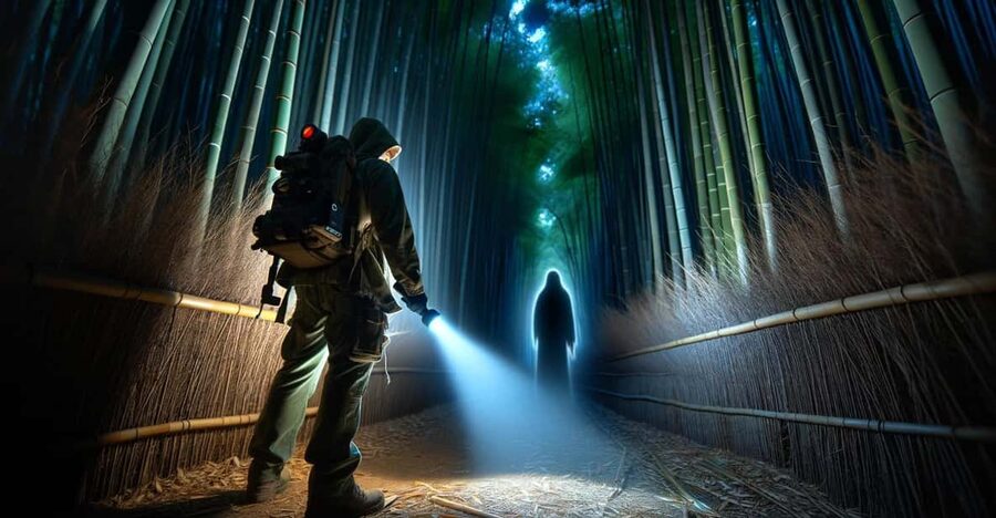 Kyoto: Ghost Tour - Legends, Dark Tales, Bamboo Forest Night - Entering the Arashiyama Bamboo Forest