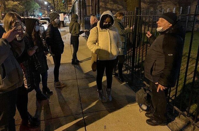 Lincoln Park Hauntings Ghost Investigation Tour - Using EMF readers and other paranormal equipment