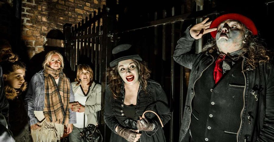 Liverpool: Haunted History Guided City Tour - Hope Street after dark, with plenty of audience contact
