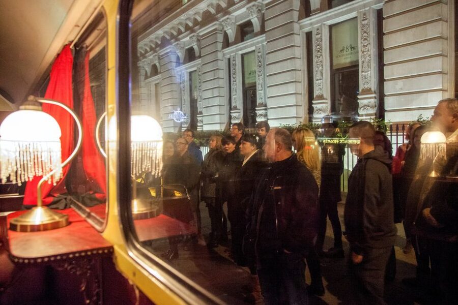 London: Comedy Horror Ghost Tour on a Bus - Boarding the Necrobus near Trafalgar Square