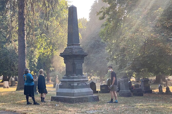 Macabre Ghost History of Portland, Oregon walking tour - Block 14 at Lone Fir Pioneer Cemetery