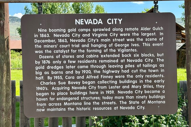 Montana Old West Towns: Virginia and Nevada City Private Tour - Timing, pickup, and who will enjoy it most