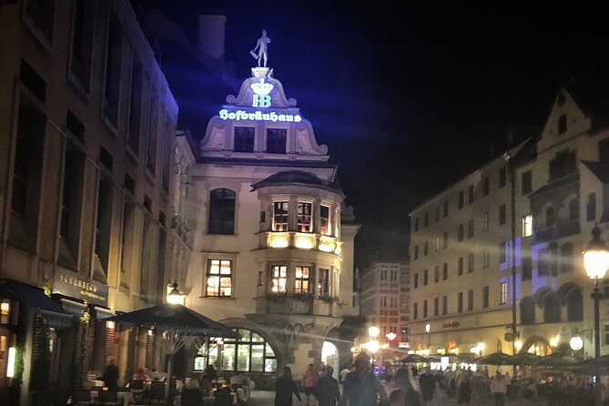 Munich Ghosts and Spirits Evening Walking Tour - Promenadeplatz adds one strange modern touch