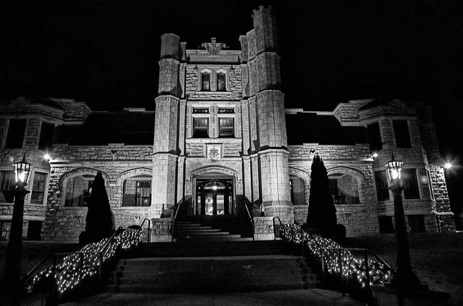 Night Ghost Tour of Pythian Castle in Springfield Missouri - The basement changes the mood