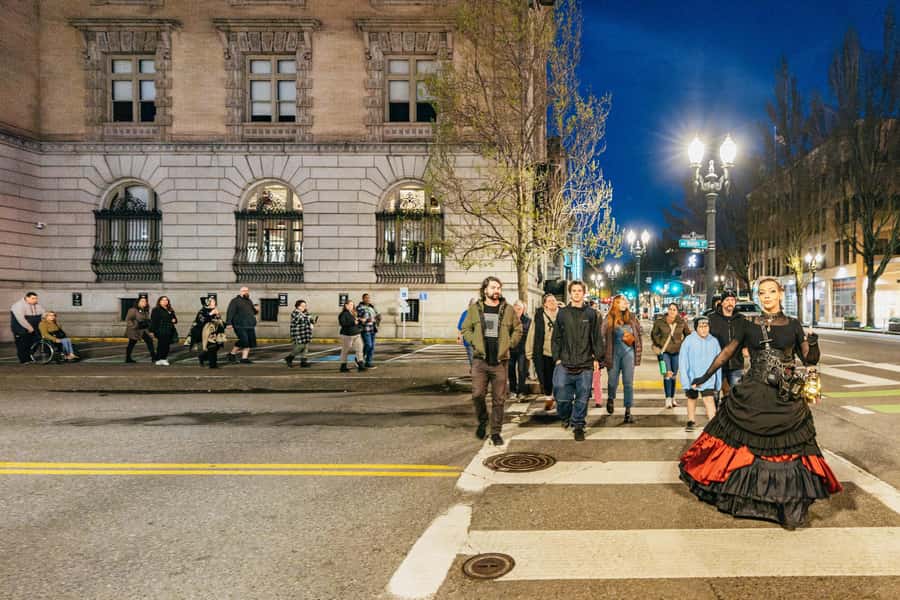 Portland: Ghosts, Poltergeists, and Psychopaths Walking Tour - Waterfront streets and the city’s darker side