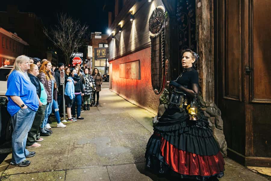Portland: Ghosts, Poltergeists, and Psychopaths Walking Tour - Meeting at the Harlow Hotel with a lantern