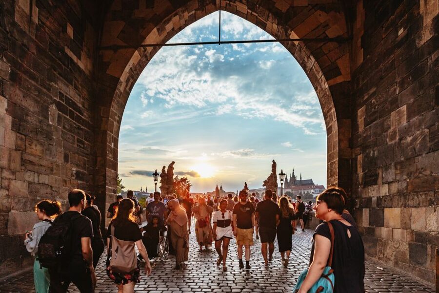 Prague: Ghost Walking Tour Where Legends Come To Life - Charles Bridge after dark