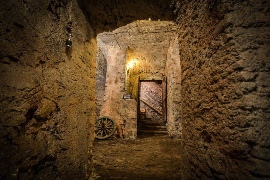 Prague: Ghosts, Legends, Medieval Underground & Dungeon Tour - The Church of the Holy Spirit and quieter lanes