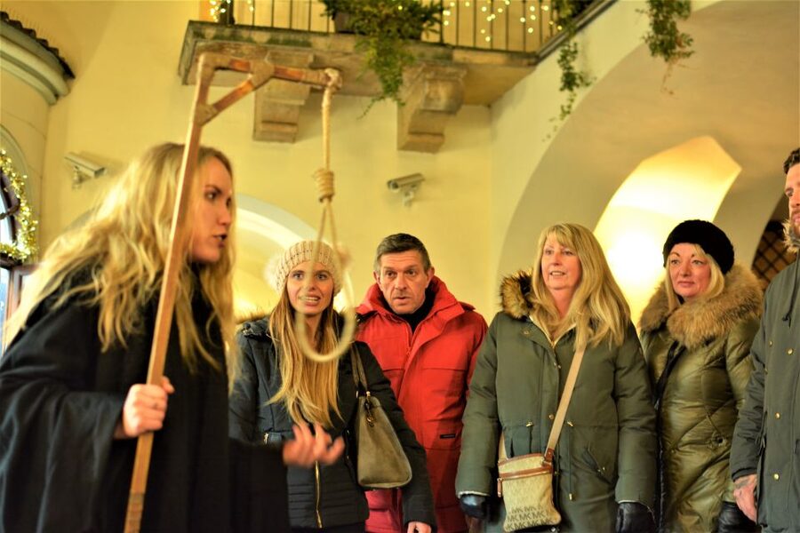 Prague: Ghosts, Legends, Medieval Underground & Dungeon Tour - Inside the candlelit dungeon