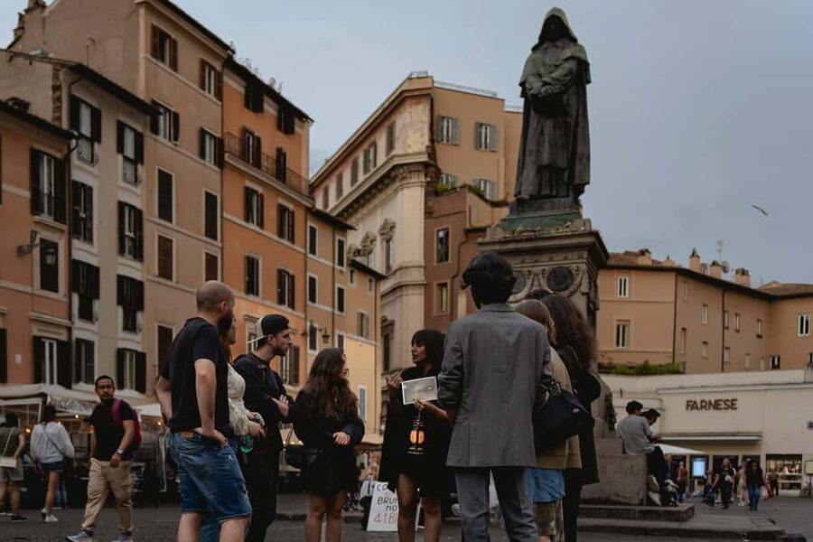 Rome: Haunted City Night Walking Tour - Campo de’ Fiori and Giordano Bruno