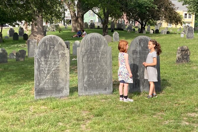 Salem Kids Slightly Spooky Tour - Broad Street Cemetery brings the mystery