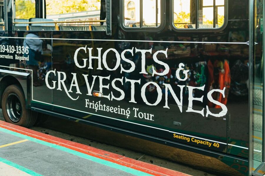 San Diego: Ghosts & Gravestones Trolley Tour - Pioneer Park and the Mission Hills stop