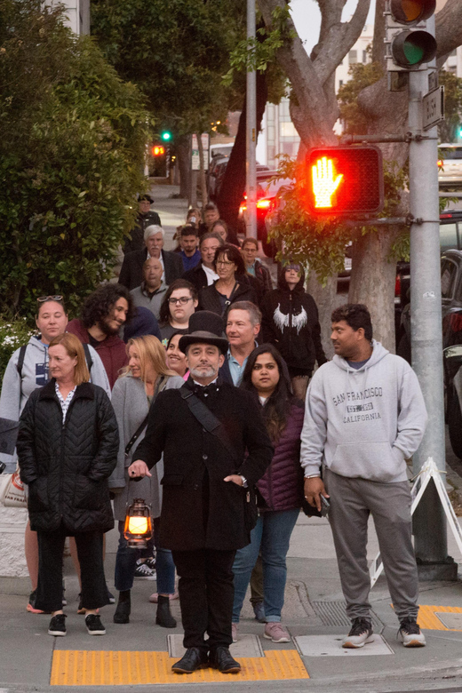 San Francisco Ghost Hunt: Haunted History Walking Tour - Walking the first stretch through Victorian streets