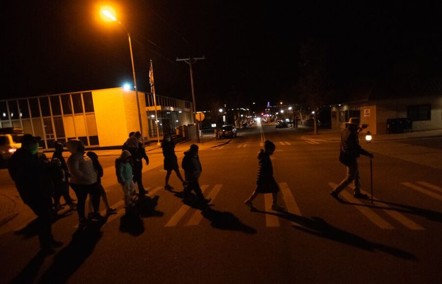Spirits With The Spirits, Haunted Pub Crawl - The train depot and Hotel Monte Vista