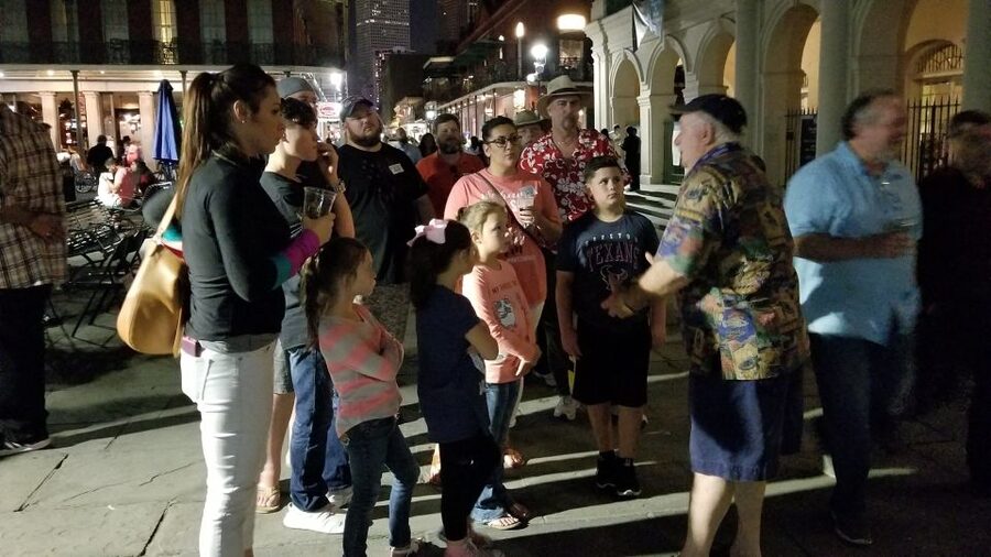 Spooky Family Ghost Tour - Starting inside the Unique NOLA Tours store