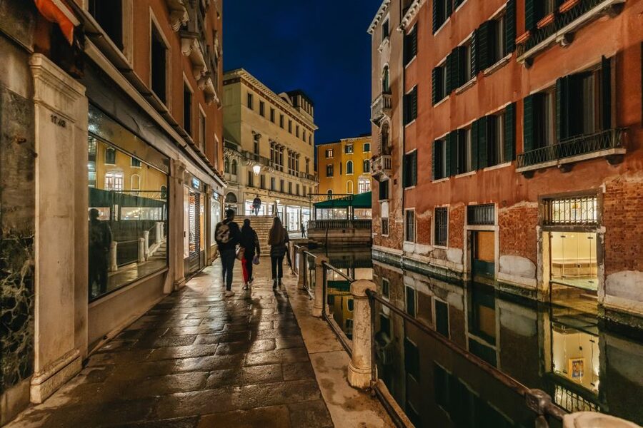 Venice: The Ghost & Legends Walking Tour - Fondamenta Nuova faces San Michele after dark