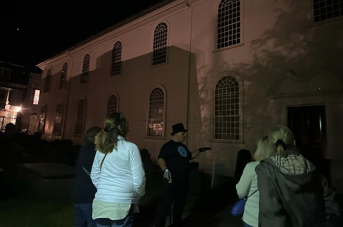 Walking Ghost Tour Through Newport RI - Trinity Episcopal Church and the Old Stone Mill